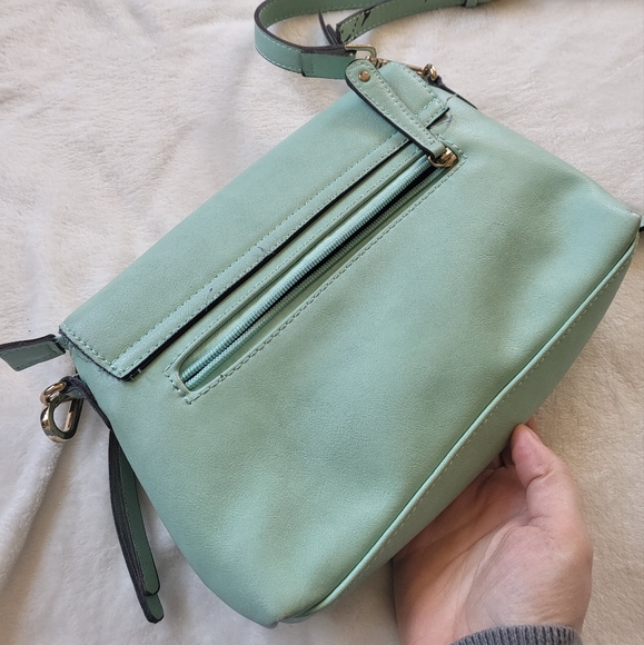 Purse and sandal set Paprika and Street Level mint green beaded fabric - Picture 8 of 12